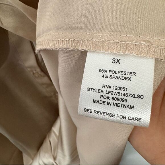 Olive & Oak cream dress size 3X - Picture 4 of 5